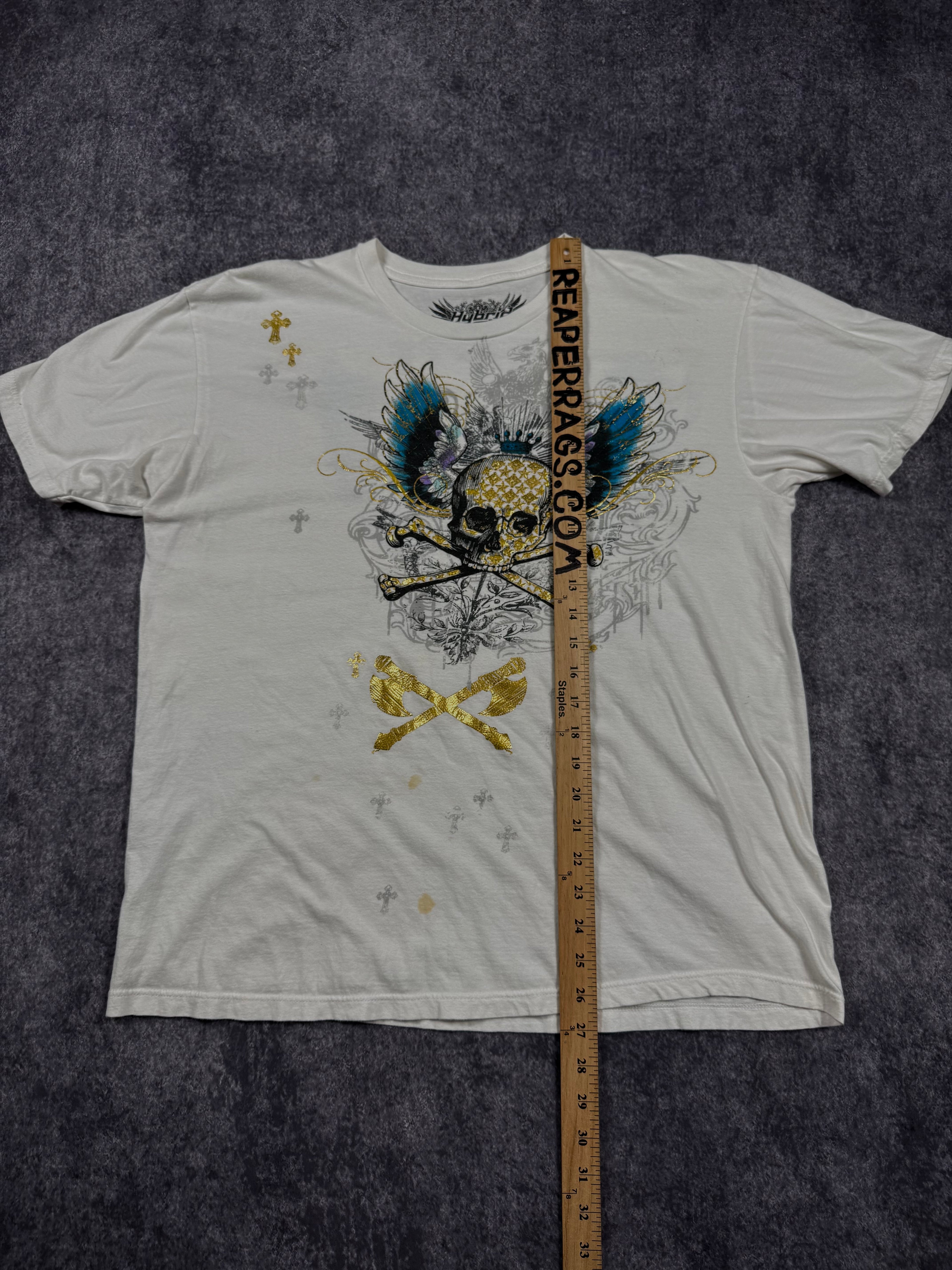 2000s hybrid chrome shirt (L)