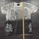 2000s Couture Rhinestone Shirt (L)