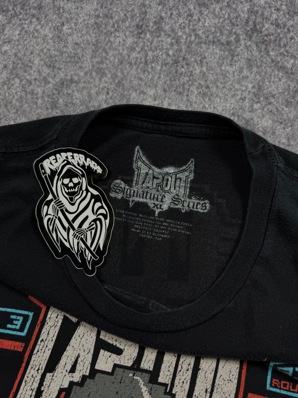 (rare) 2000s tapout signature series x kimbo slice shirt (XL)