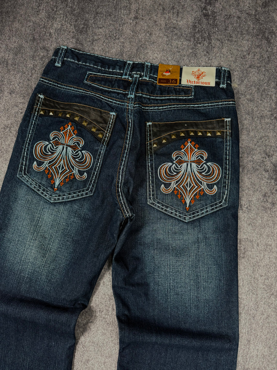 (rare) deadstock 2000s victorious boot cut jeans (34x30)