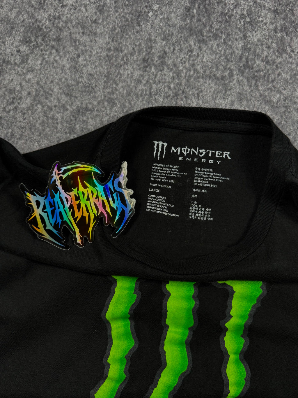 (rare) 2000s monster energy shirt (L)