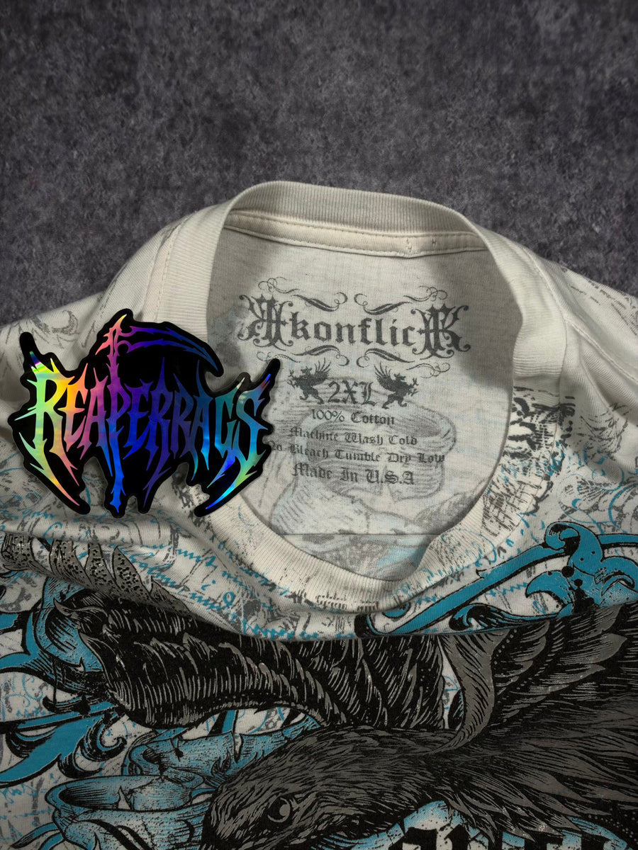 (RARE) 2000s KONFLIC SHIRT (XL)