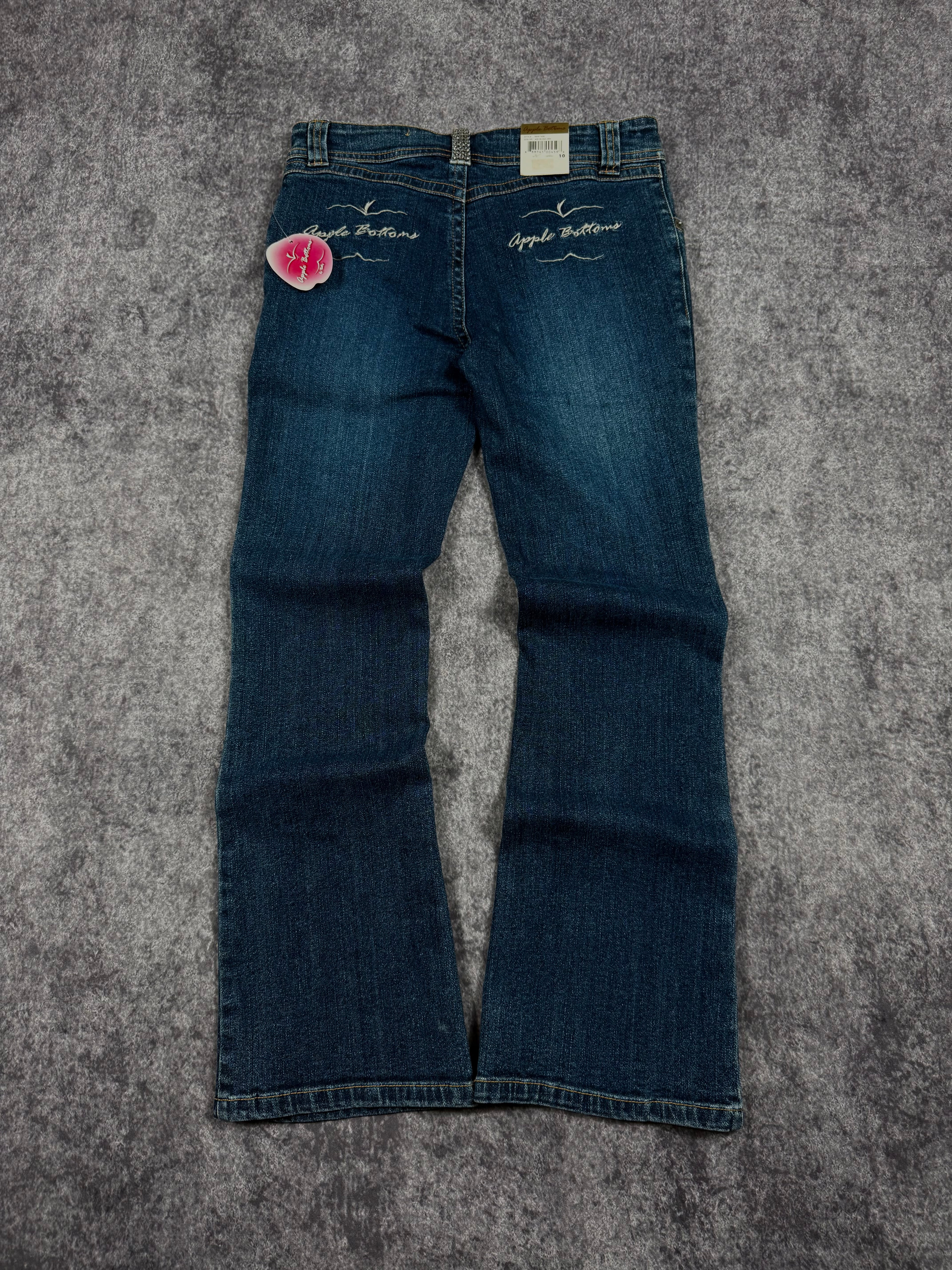 (rare) deadstock 2000s apple bottoms rhinestone jeans (28x27)