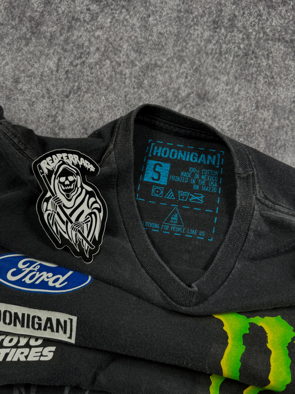 (rare) 2000s Hoonigan x Monster Energy Shirt (S)