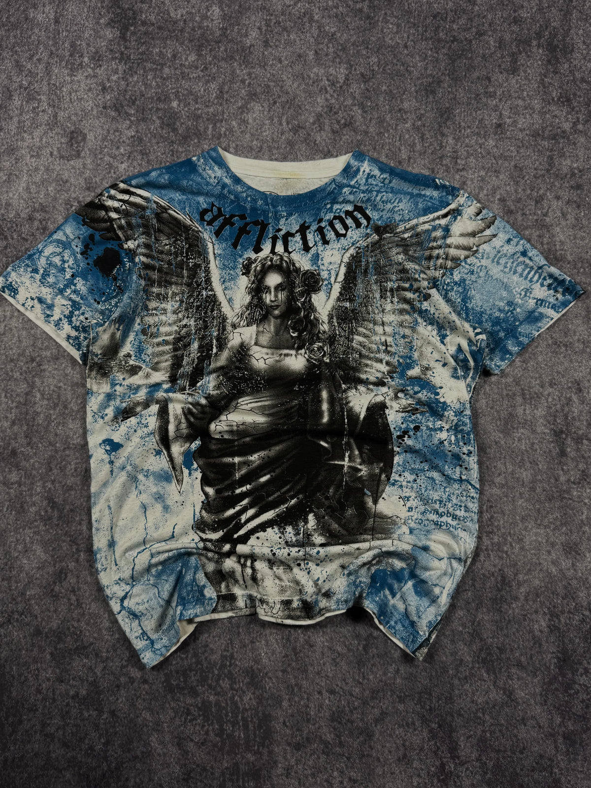 (rare) 2000s affliction chrome shirt (M)