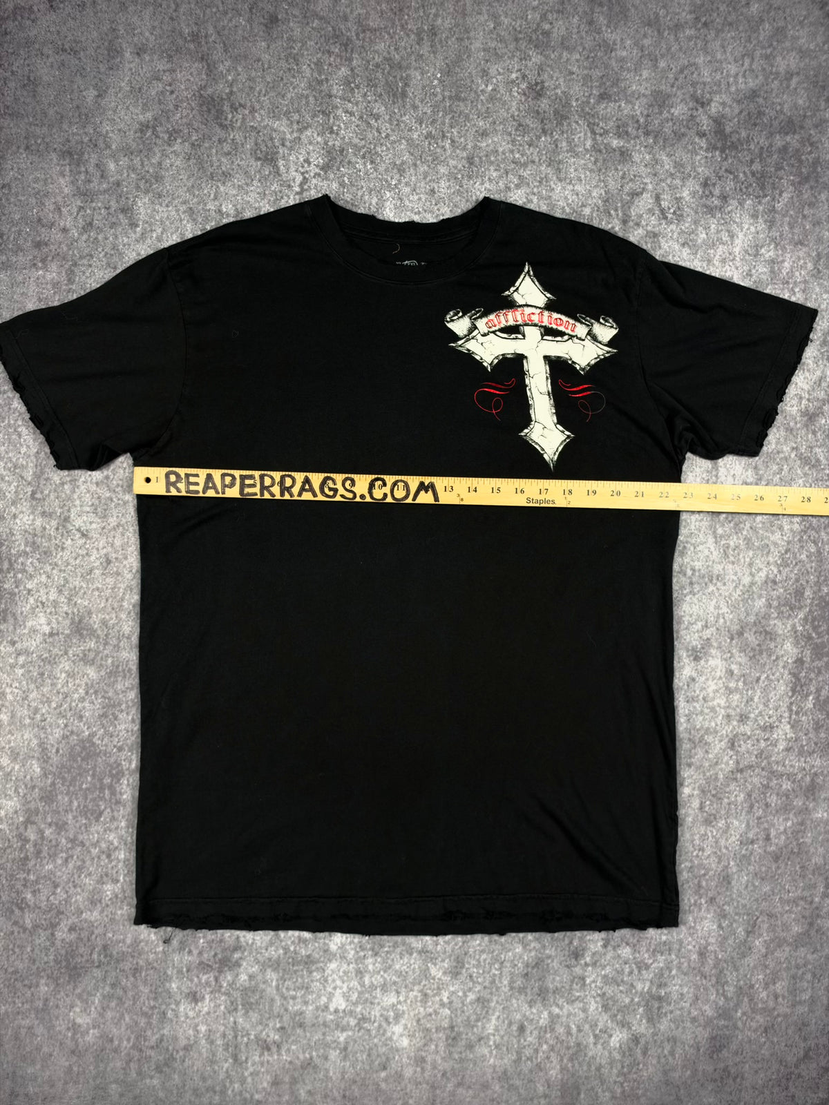 (GRAIL) 2000s CHROME AFFLICTION SHIRT (L)