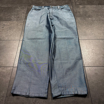 Y2K JNCO Style Southpole Reflective Baggy Jeans (36x31)