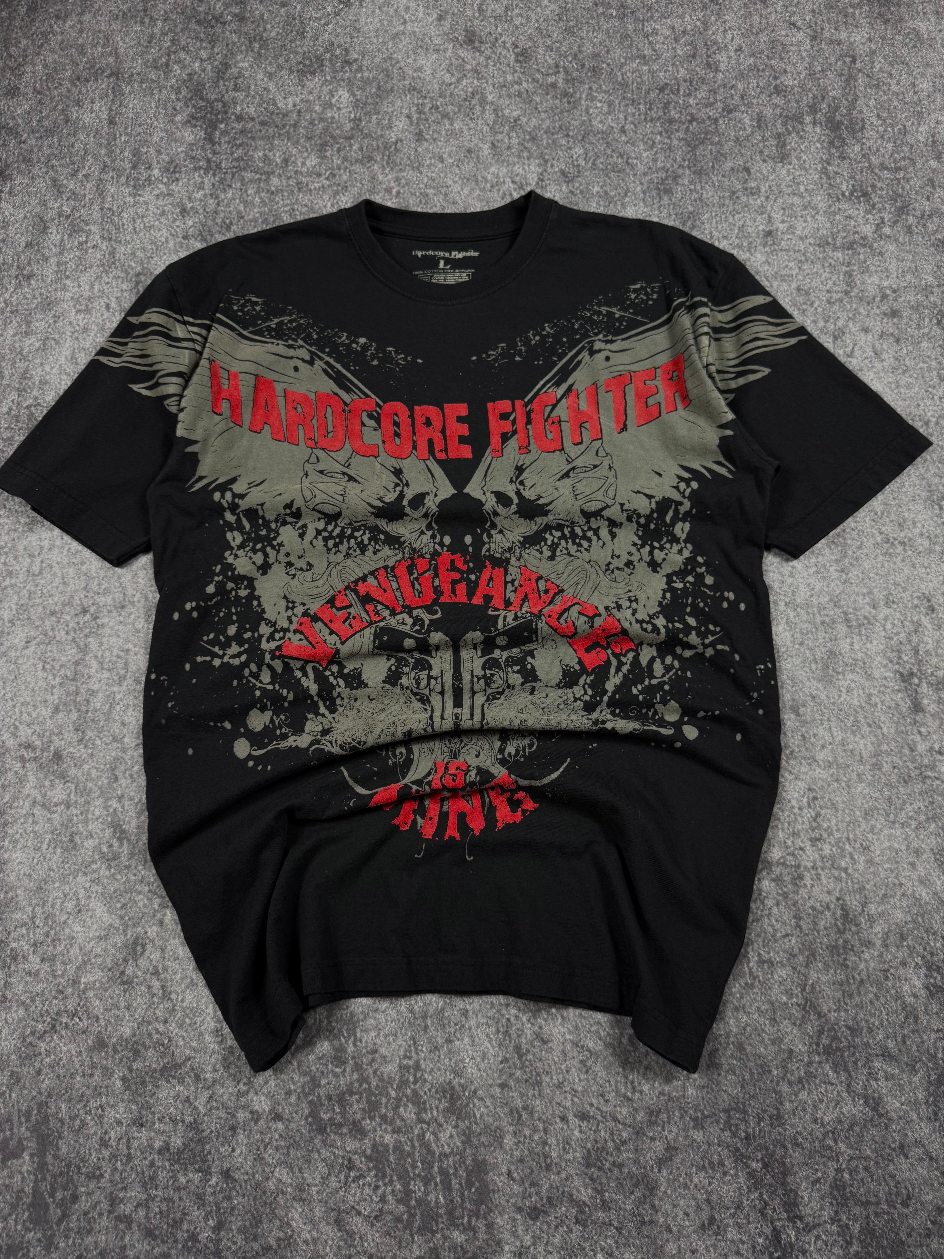 (rare) 2000s hardcore fighter shirt (L)
