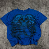 (rare) 2000s winged skull shirt (L)