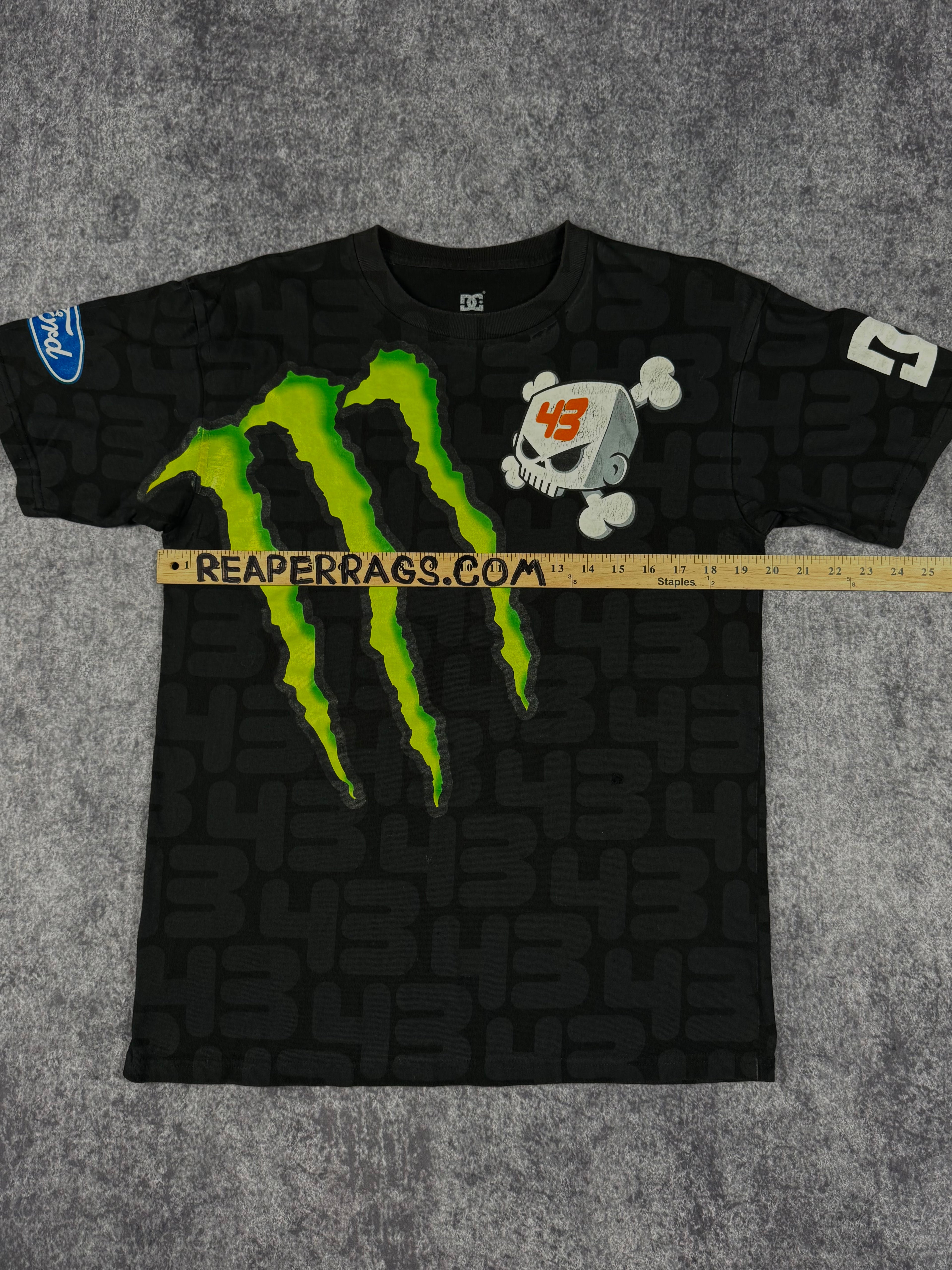 (rare) 2000s monster energy x dc shoes x ken block shirt (M)