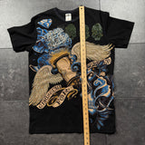 (rare) 2000s Christian Audigier Rhinestone Shirt (M)