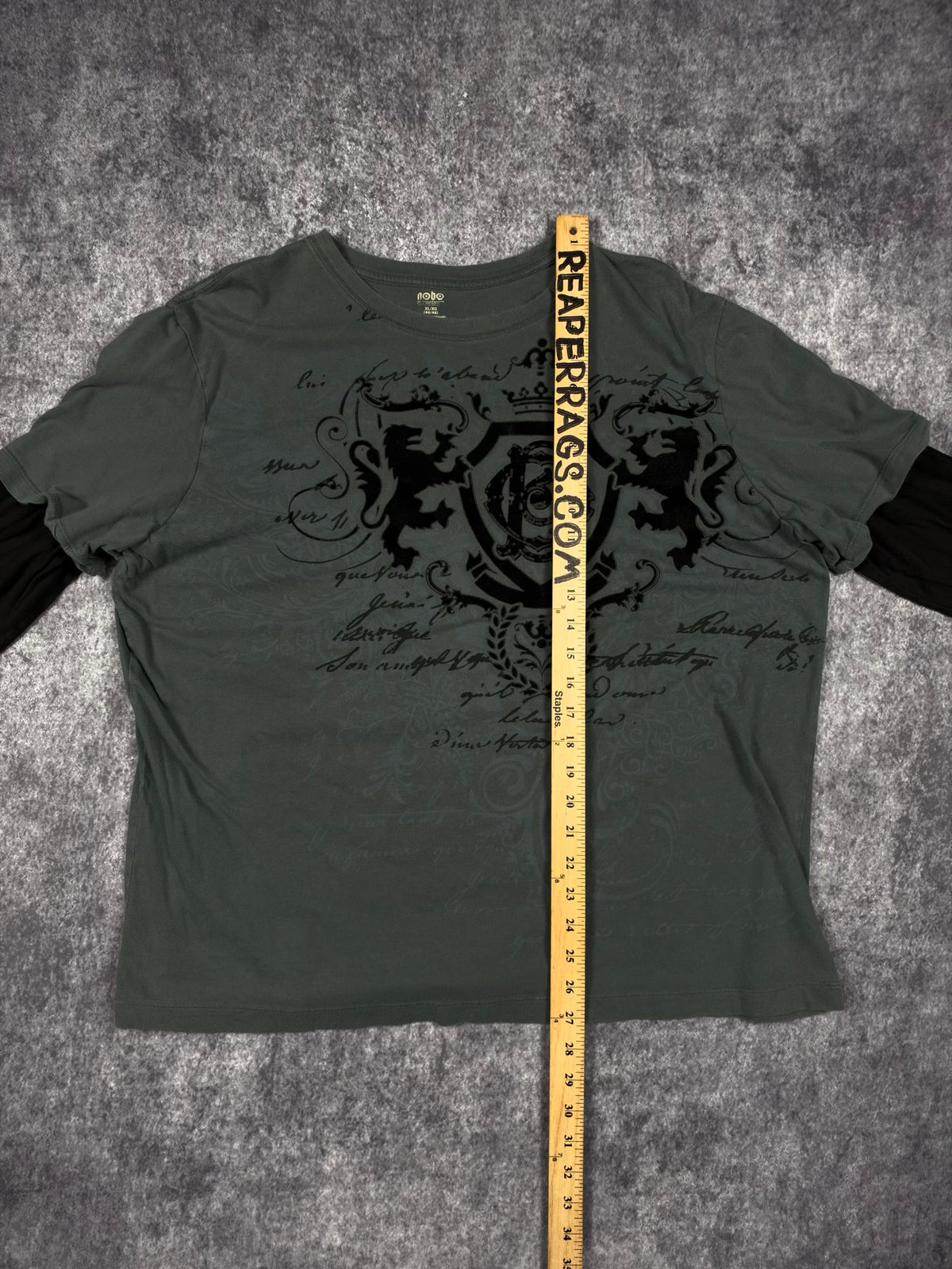 (RARE) 2000s NO BOUNDARIES LAYERED SHIRT (XL)