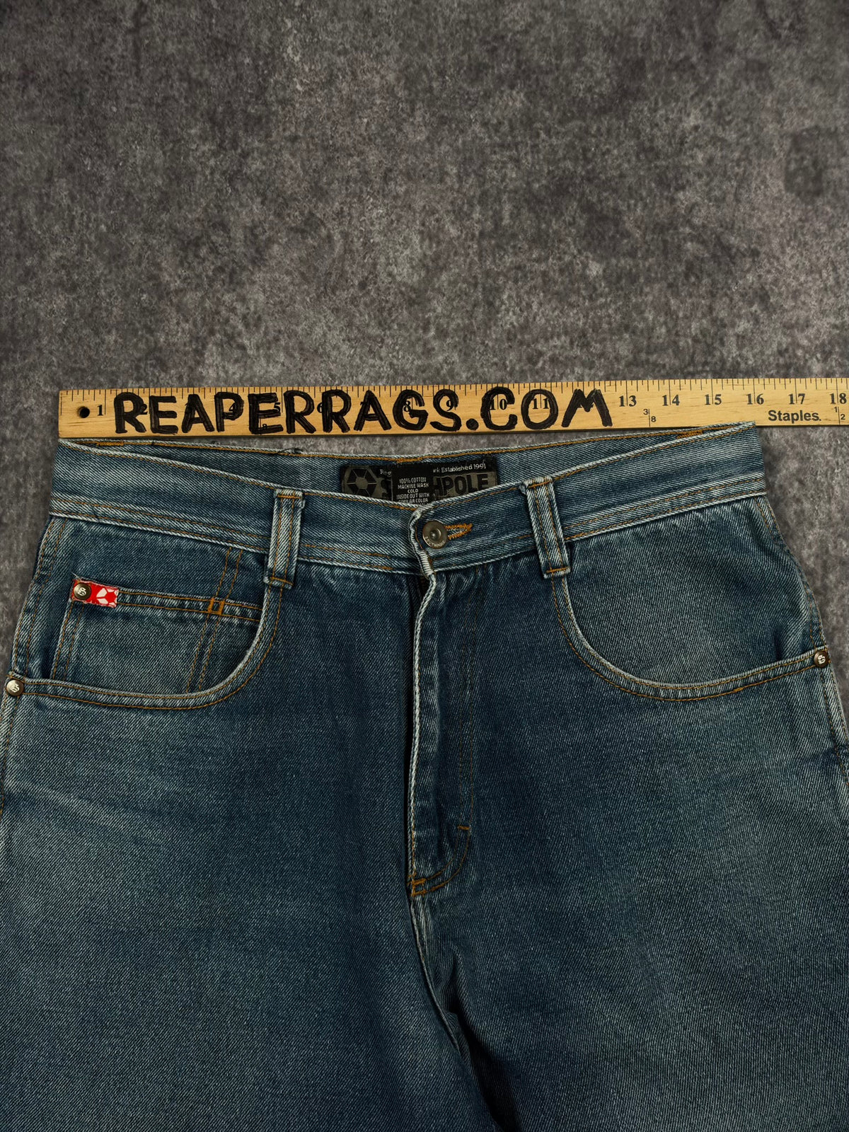 (GRAIL) 2000s SOUTHPOLE RED TAB JEANS (32x29)