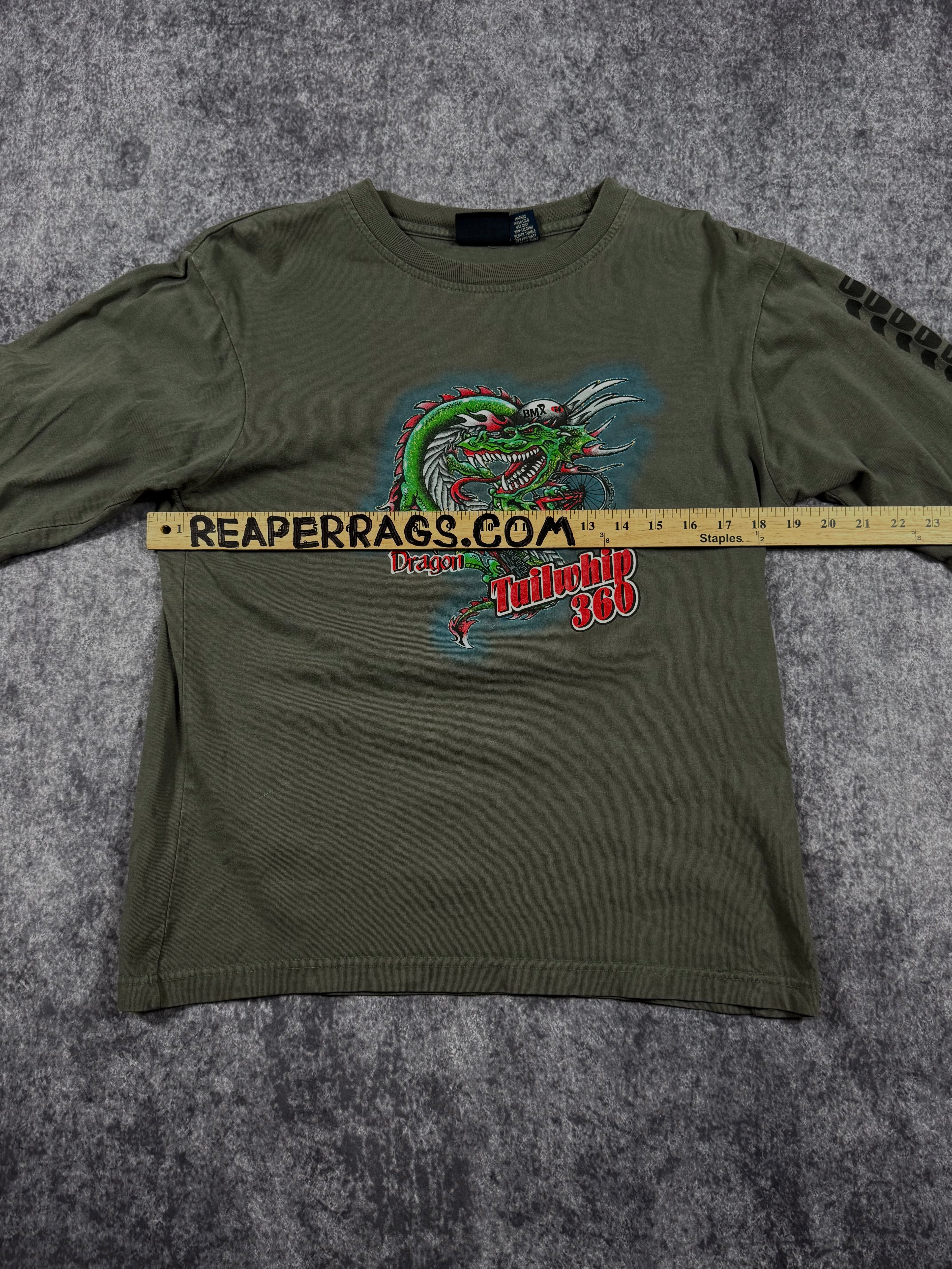 2000s dragon tailwhip long sleeve shirt (S)