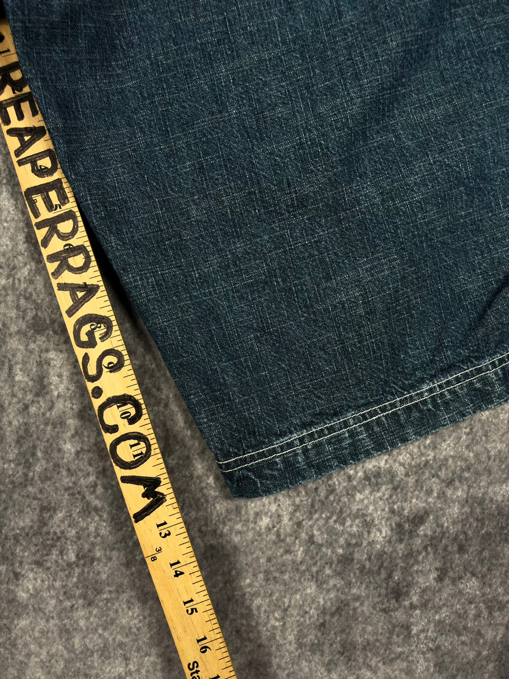 (RARE) 2000s CHEVRON STRIPPED JORTS (38)