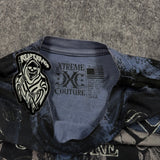 (rare) 2000s xtreme couture chrome shirt (XL)