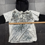 2000s No Boundaries Hooded Layered Shirt (M)
