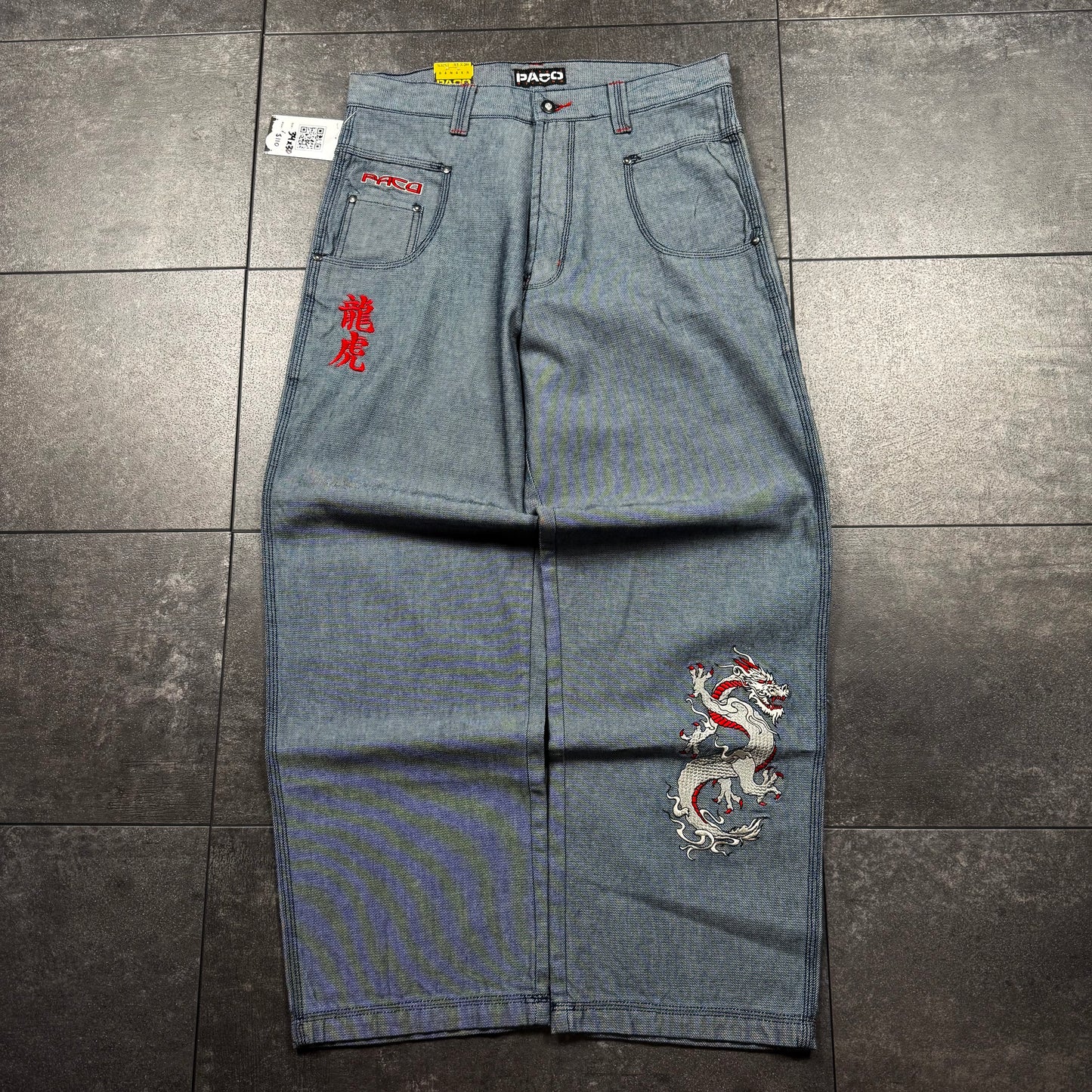 Y2K Deadstock JNCO Style PACO Wide Leg Baggy Jeans (34x32)