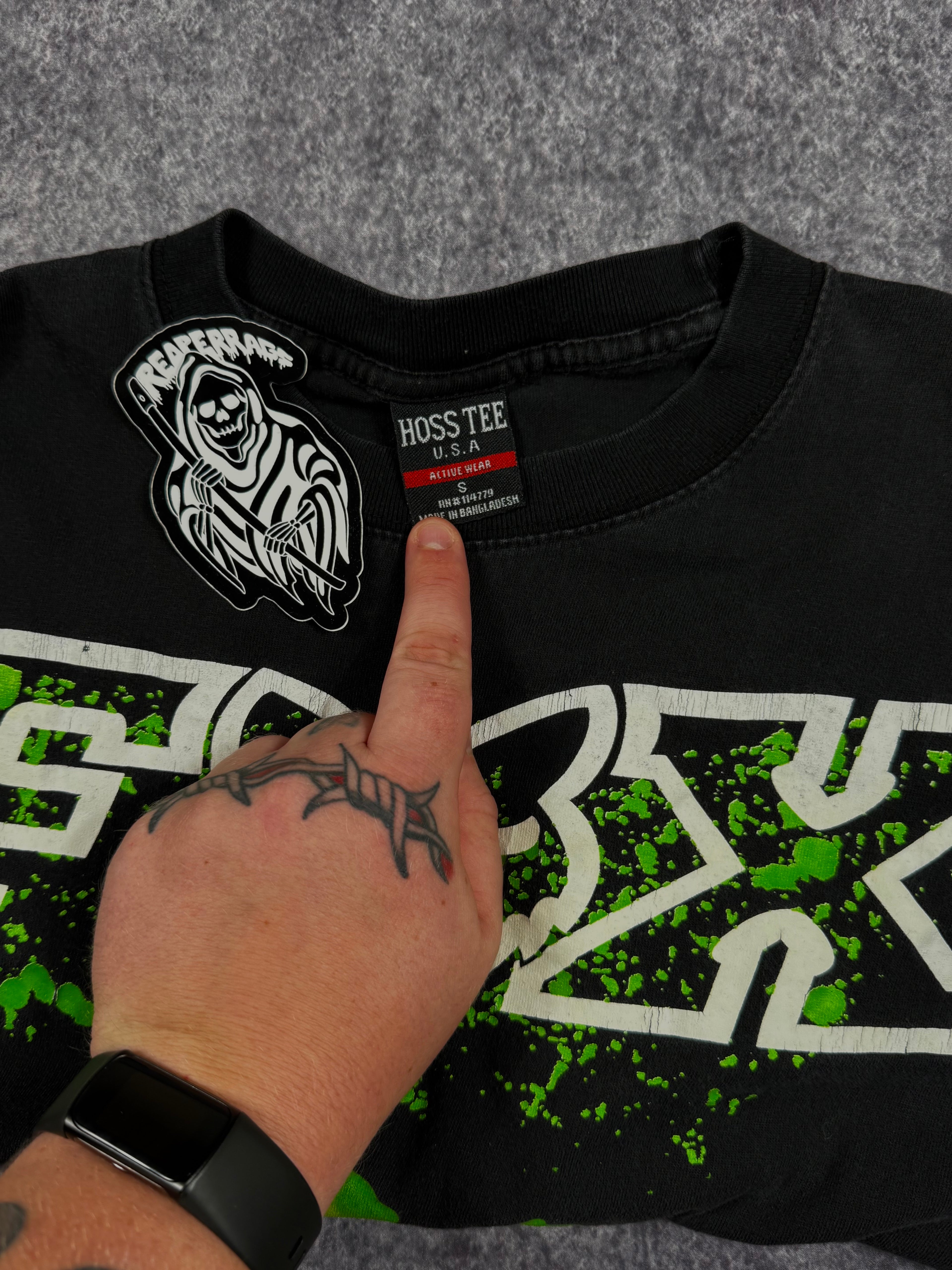 (rare) 2000s monster energy x fox racing shirt (S)