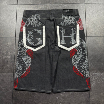 Y2K Deadstock Cobra Embroidered Jorts (38)