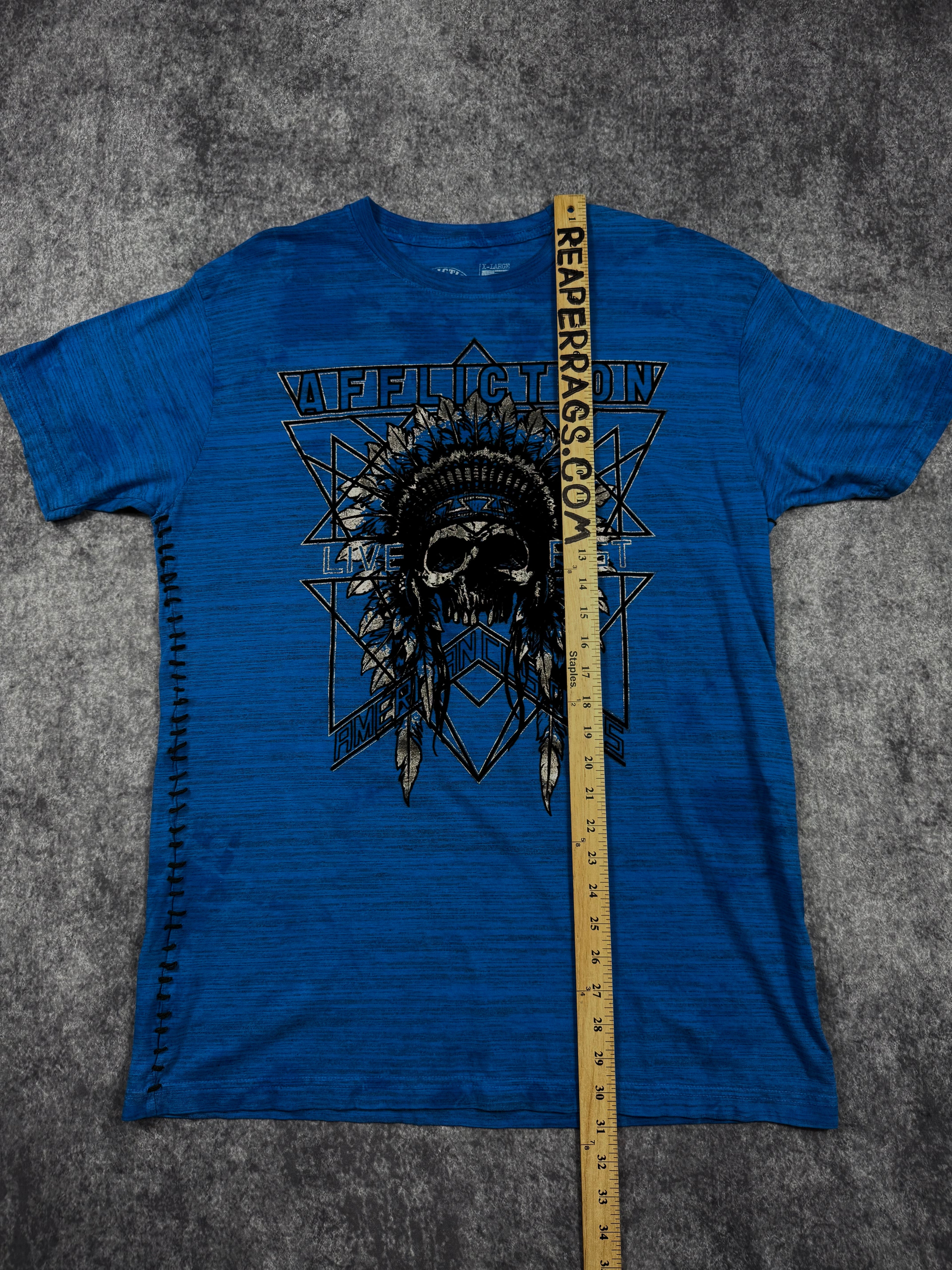 2000s affliction chrome shirt (L)