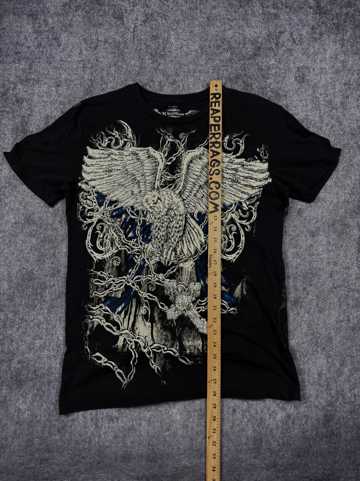 (rare) 2000s rxo raw chrome shirt (M)