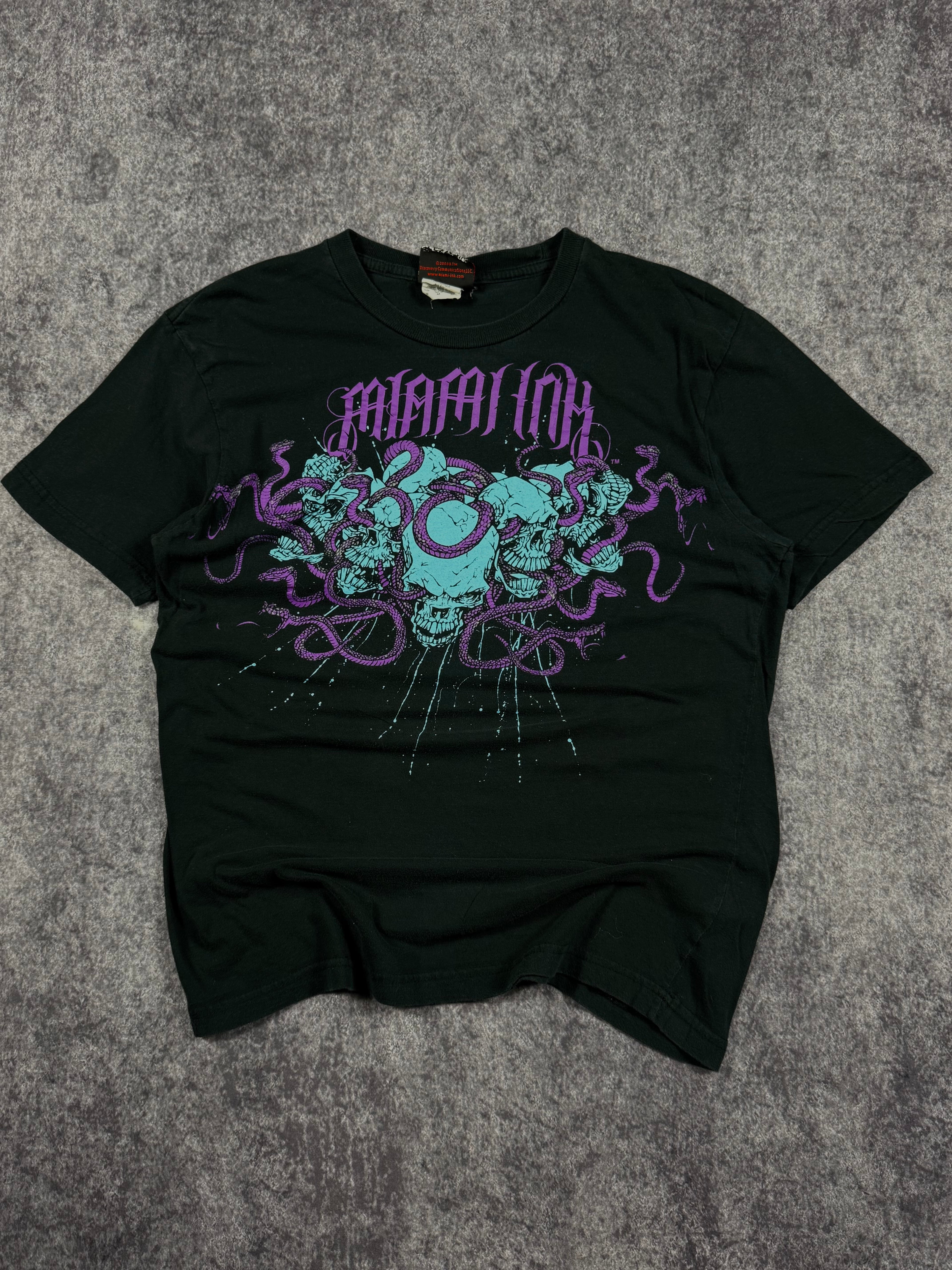 (rare) 2000s miami ink shirt (S)