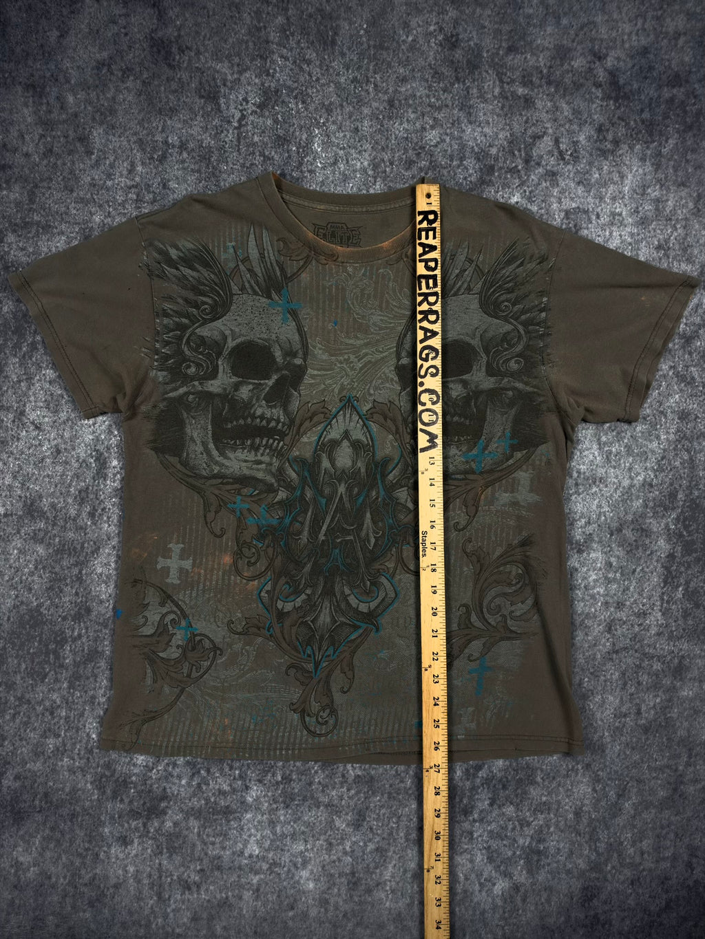 (RARE) 2000s MMA ELITE SHIRT (L)