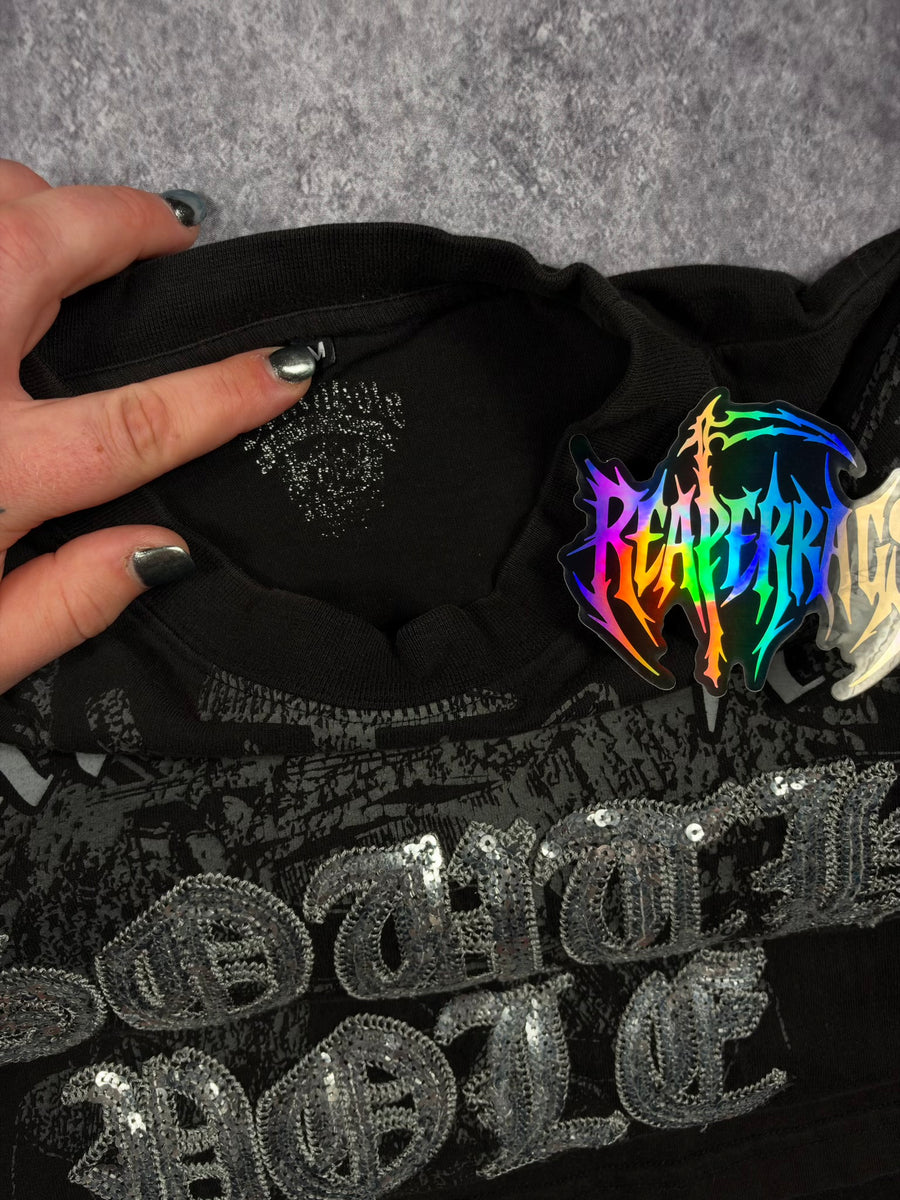 (RARE) 2000s CHROME SOUTHPOLE SHIRT (L)