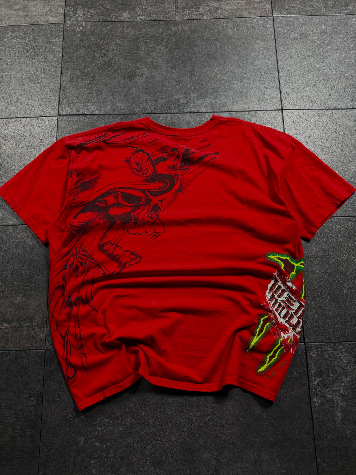 (rare) 2000s metal mulisha x monster energy shirt