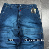 Deadstock Marithe Francois Girbaud Shuttle Strap Jeans (42x33)