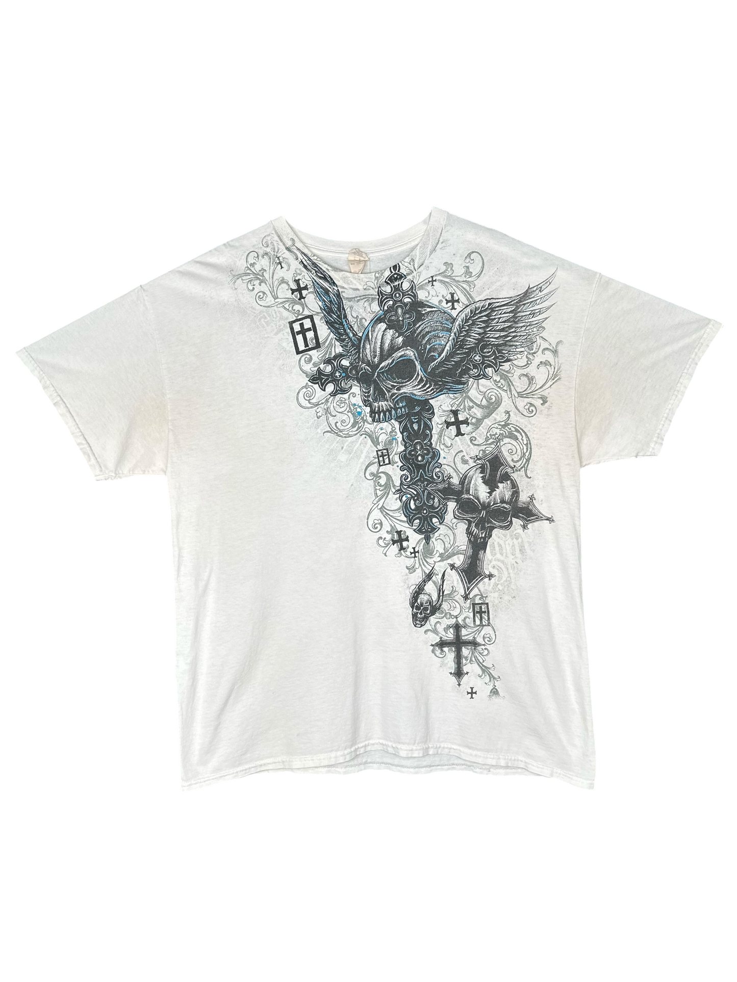 Cyber Skull & Wings Tshirt (L)