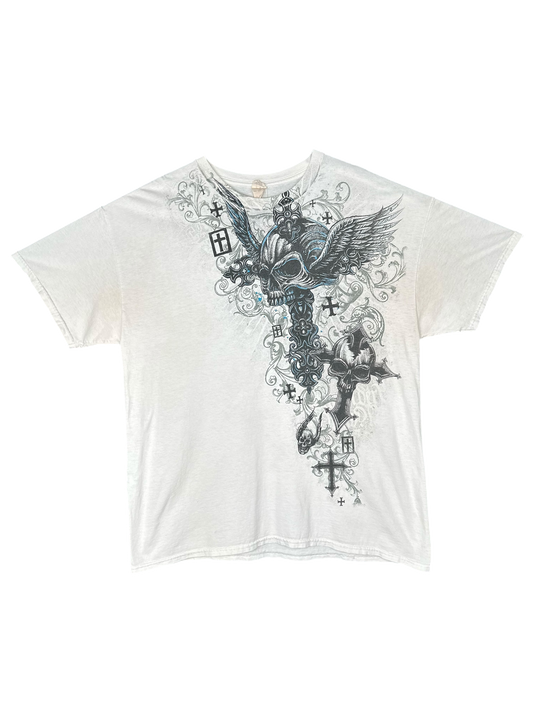 Cyber Skull & Wings Tshirt (L)