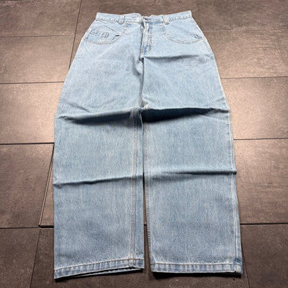 Deadstock Y2K JNCO Style LA GATE Baggy Embroidered Jeans