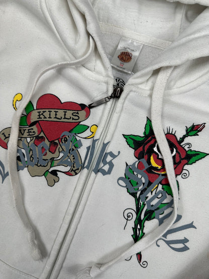 Ed Hardy AOP Zip-Up Hoodie (M)