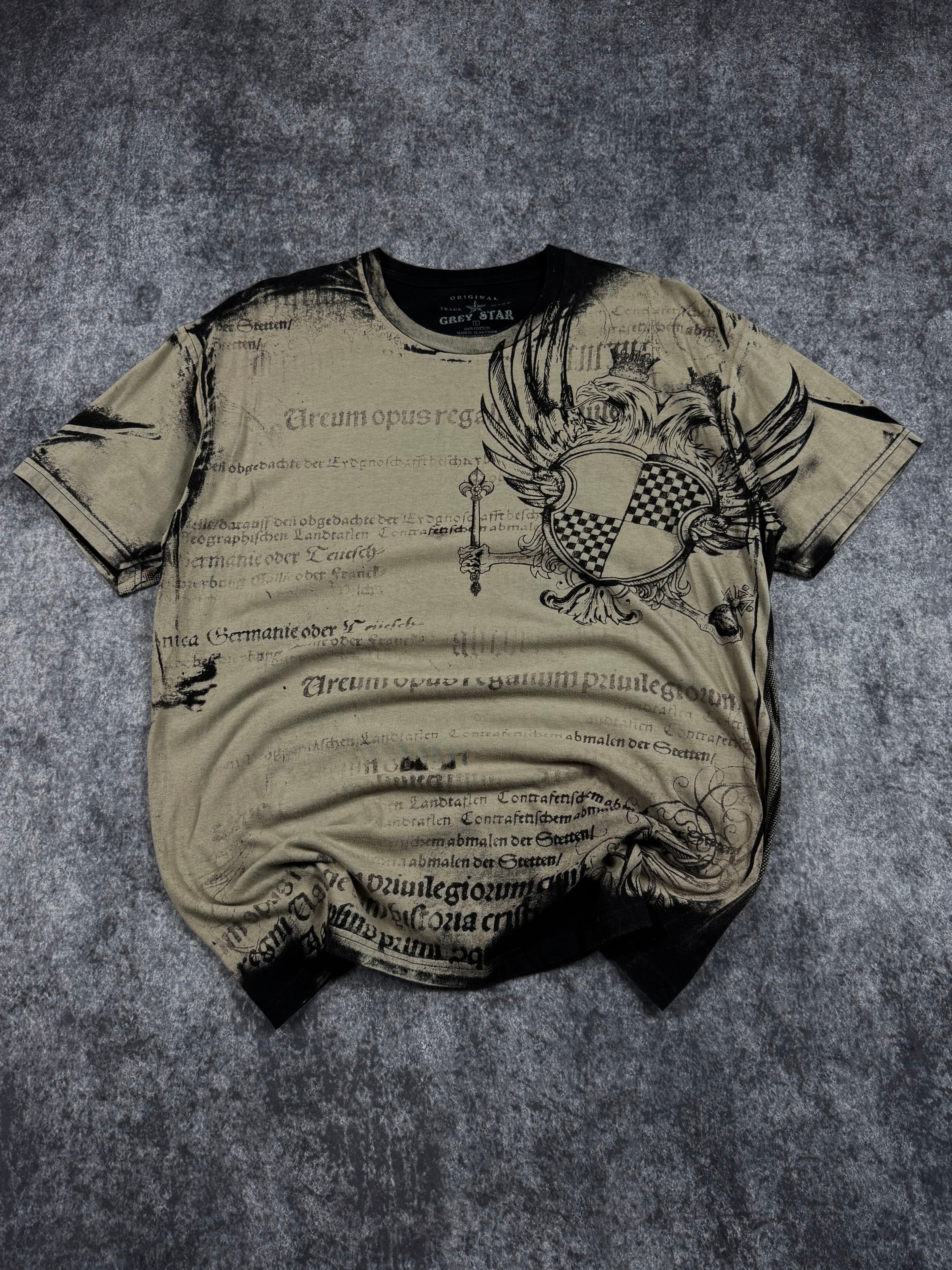 (rare) 2000s gray star shirt (L)