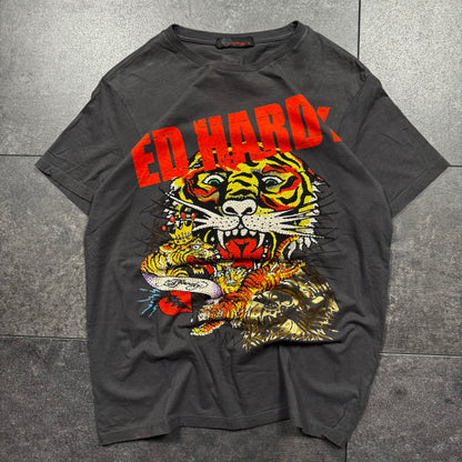 Y2K Ed Hardy Tiger Rhinestone Tshirt (M)