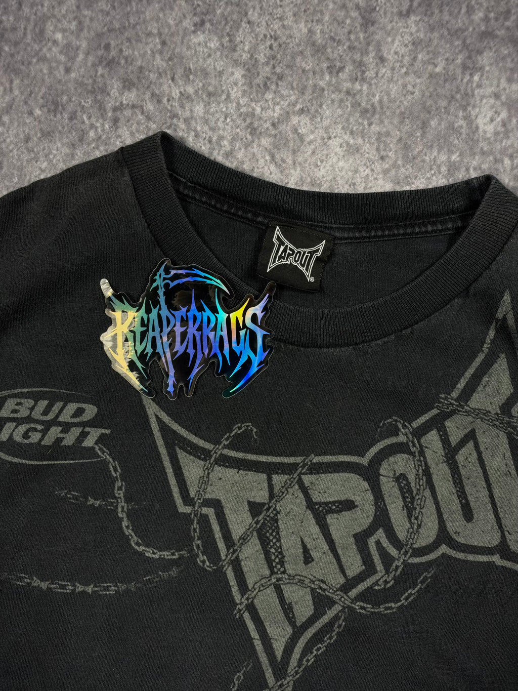 (GRAIL) 2000s TAPOUT x BUDLIGHT SHIRT (L)