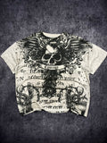 (RARE) 2000S SKULL SHIRT (XXL)