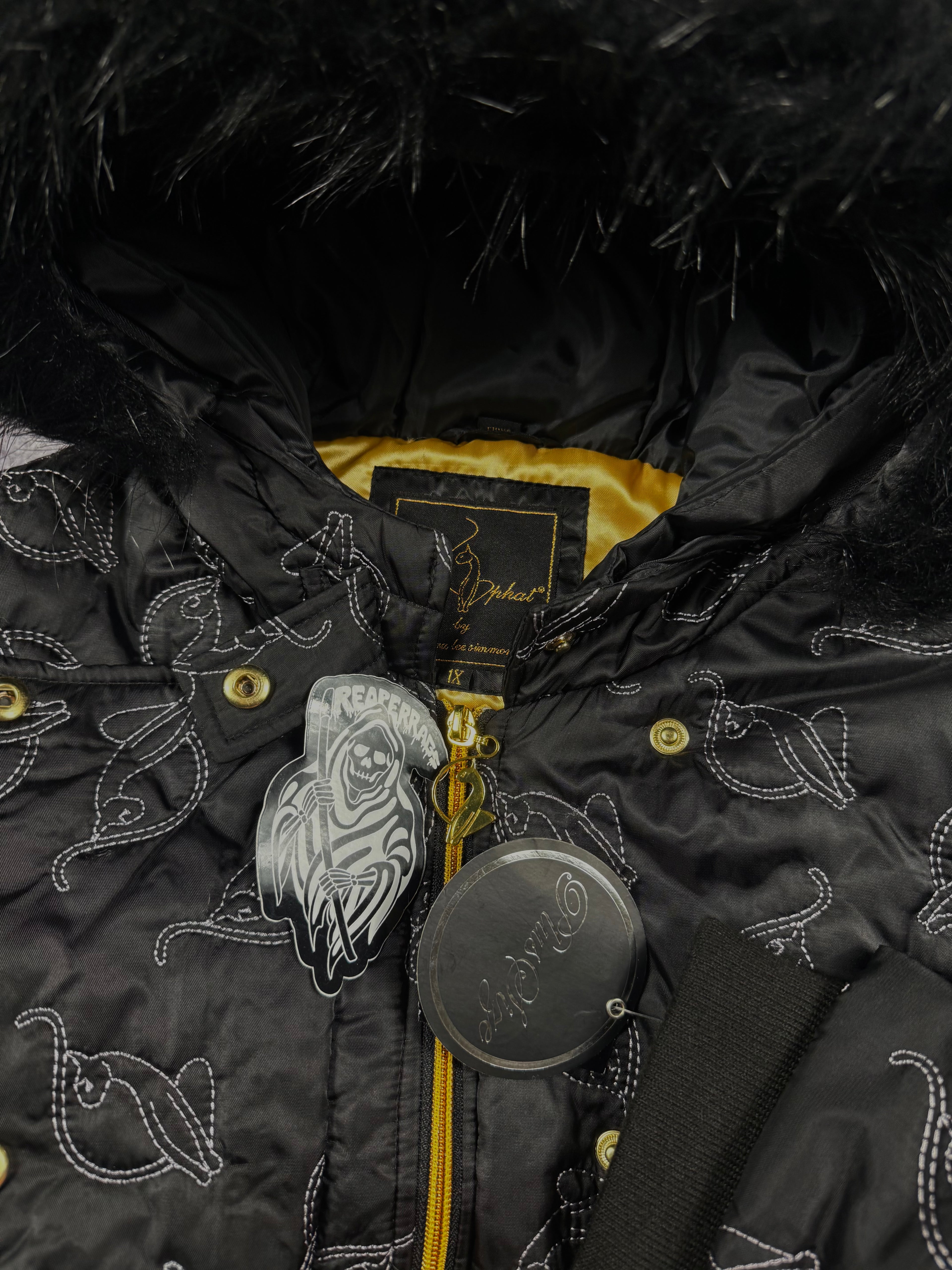 (rare) deadstock 2000s baby phat fur jacket (L)