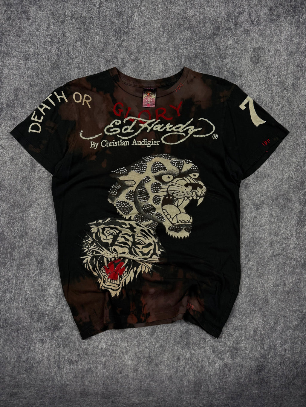 (rare) 2000s ed hardy studded shirt (S)