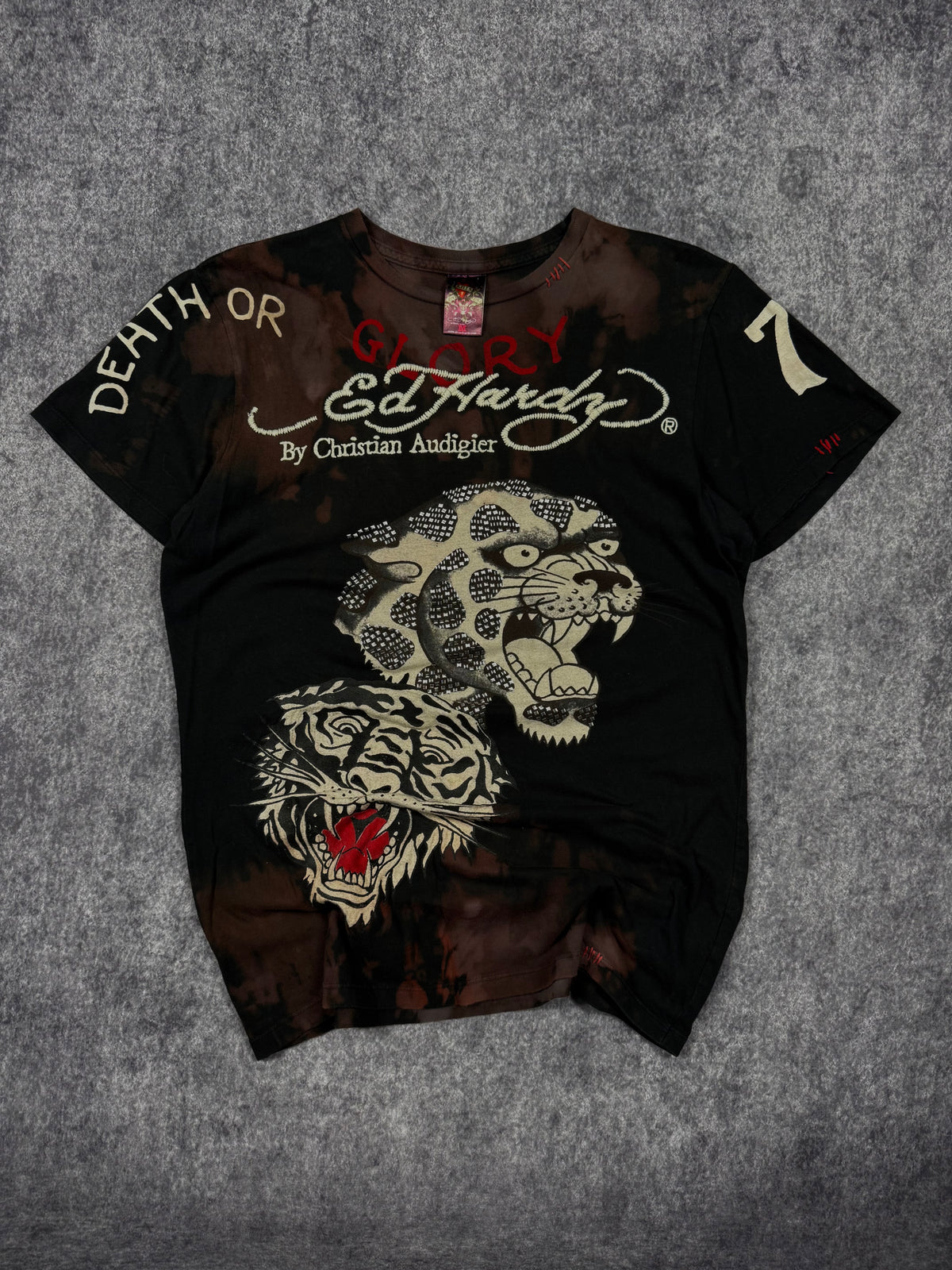 (rare) 2000s ed hardy studded shirt (S)