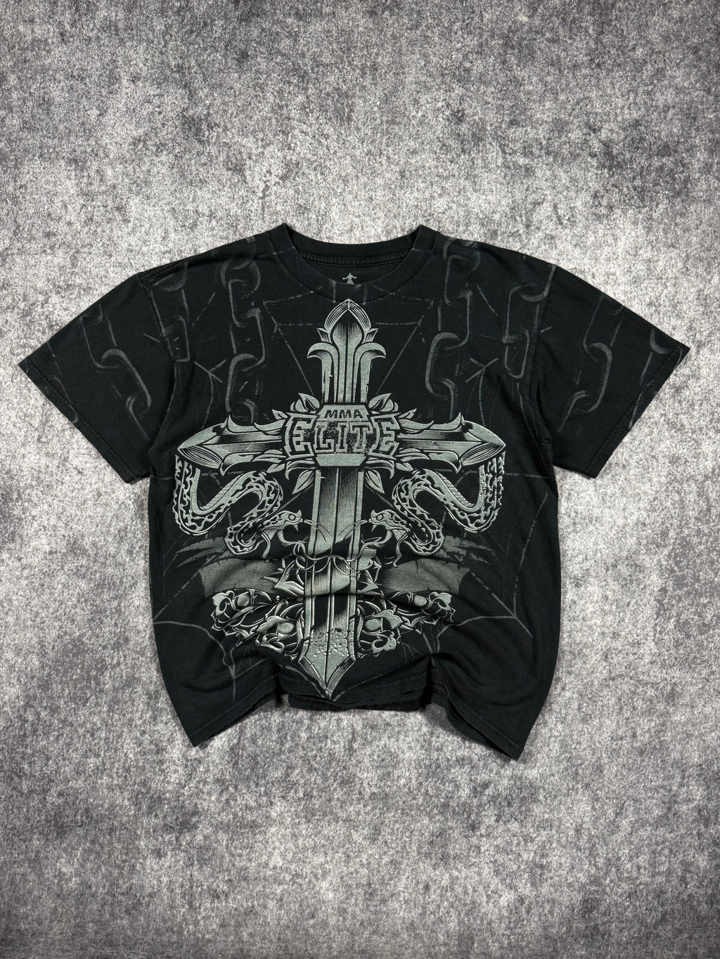 (RARE) 2000S MMA ELITE SHIRT (L)