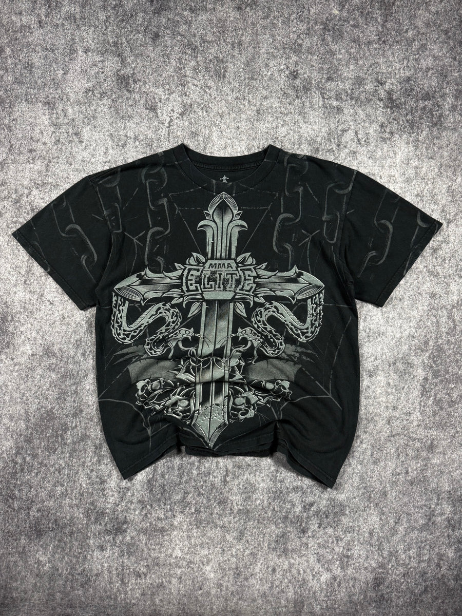 (RARE) 2000S MMA ELITE SHIRT (L)
