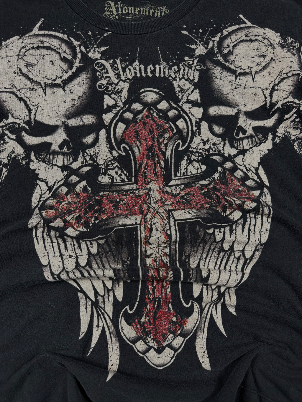 (rare) 2000s atonement chrome shirt (L)