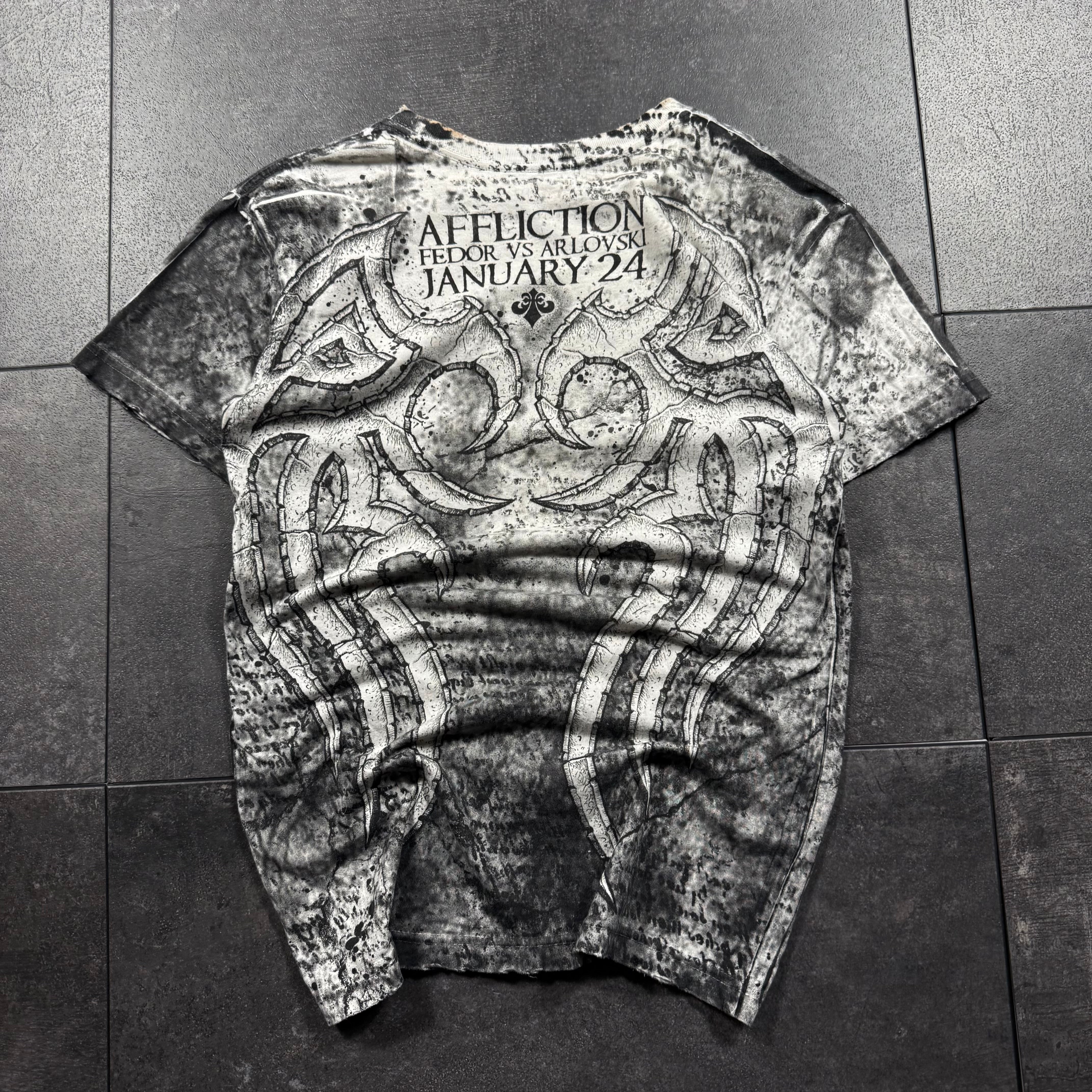 (rare) 2000s Affliction x Fedor Shirt (S)