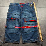 Deadstock Marithe Francois Girbaud Shuttle Strap Long Shorts (44)