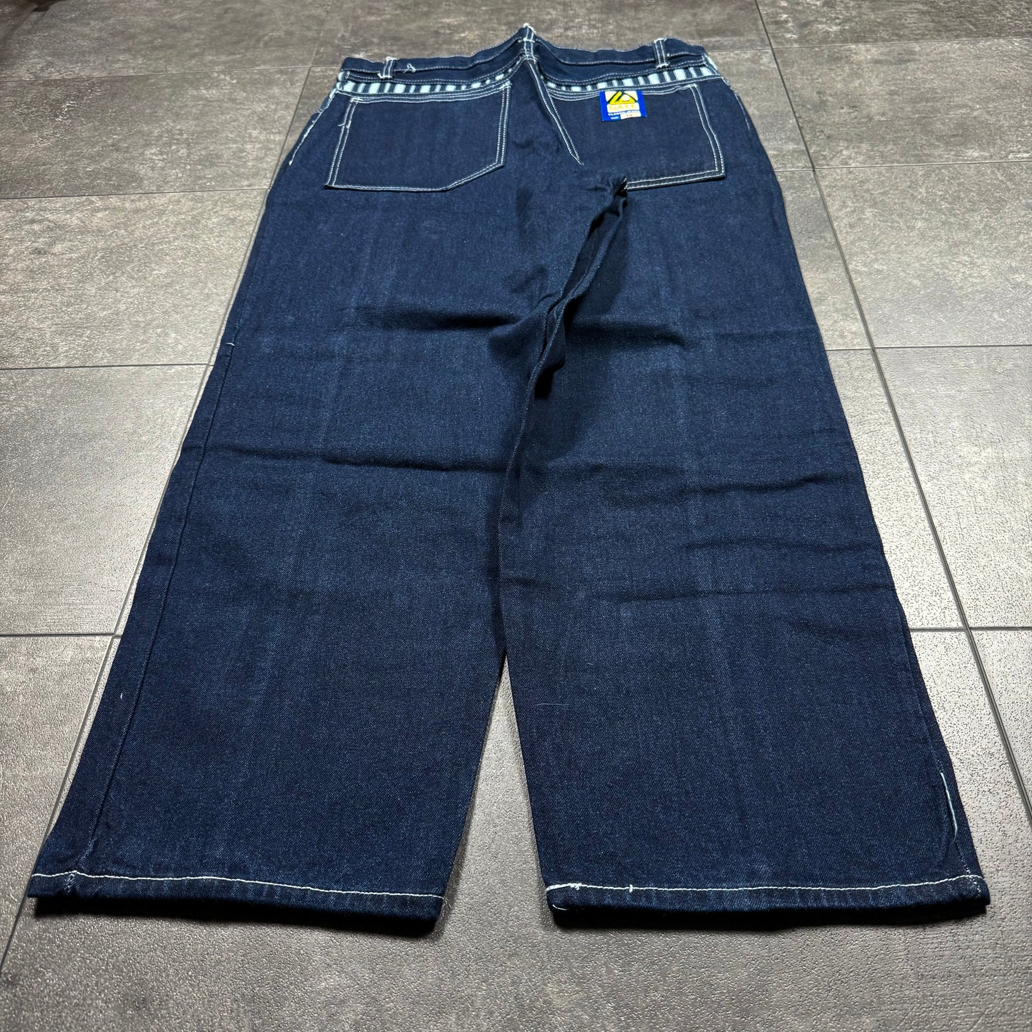 Y2K JNCO Style LA GATE Wide Leg Baggy Jeans (38x30)