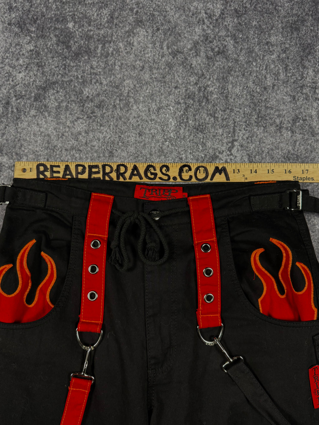 (rare) tripp nyc x dark street flame pant (32x32)