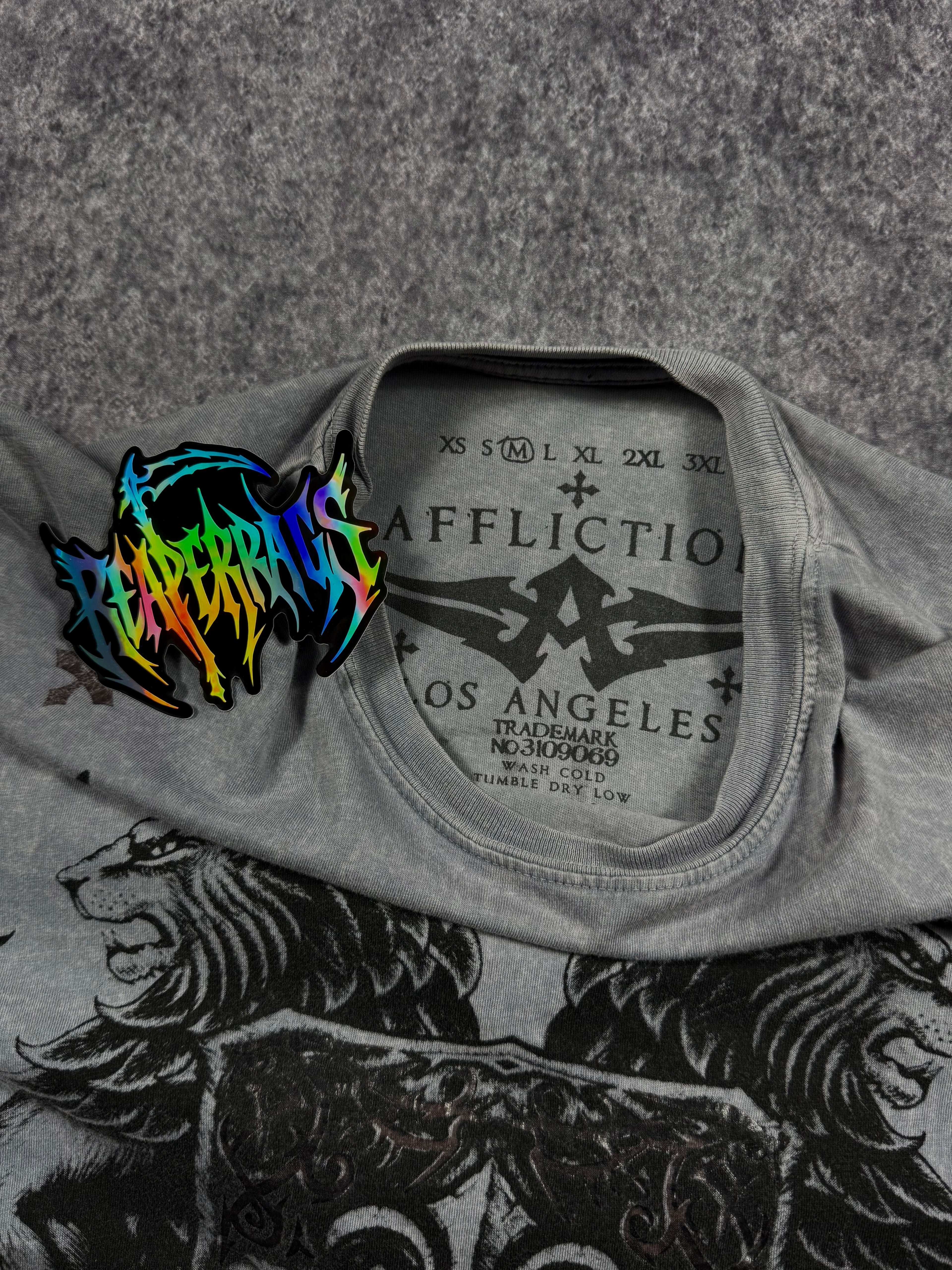 (rare) 2000s affliction x fedor shirt (M)